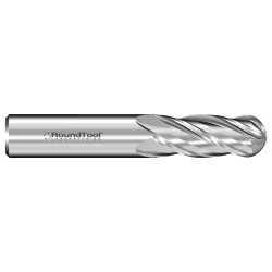 GR4BUC 1/4 Ø 1" x 2-1/2 x 1/4 4 Flute Ball End Carbide End Mill