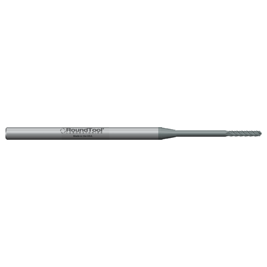 GRERN4BD2 .1245N Ø .625 x 3" x 1/8 4 Flute Ball End Extended Reach Carbide Micro End Mill w/Neck CVD Diamond