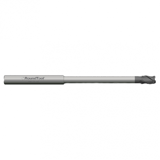 LR12X3SD1 .047 Ø .070 x 2-1/2 x 1/8 3 Flute Square End .570 Lbs Long Reach Carbide Micro End Mill PVD Diamond