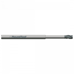 LR8X3BD1 .031 Ø .046 x 2-1/2 x 1/8 3 Flute Ball End .250 Lbs Long Reach Carbide Micro End Mill PVD Diamond