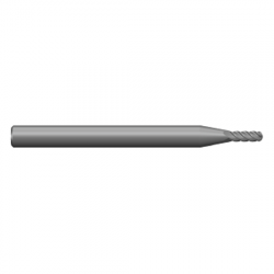 MPL4BUC .012 Ø .036 x 1-1/2 x 1/8 4 Flute Ball End Multi-Purpose Carbide Micro End Mill